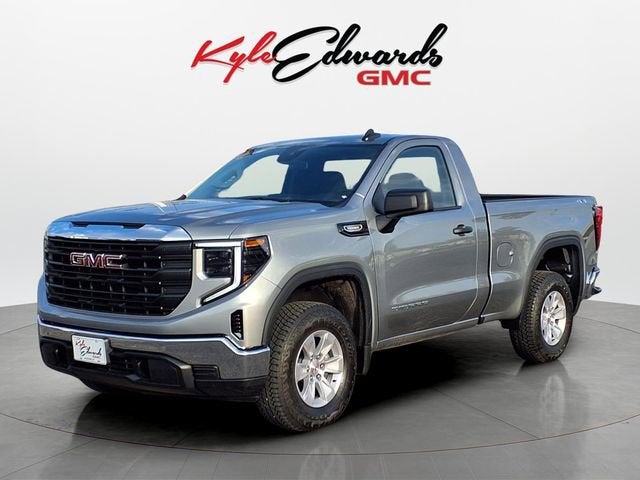 2026 GMC Sierra 1500 Pro in Sterling Metallic — front three-quarter view